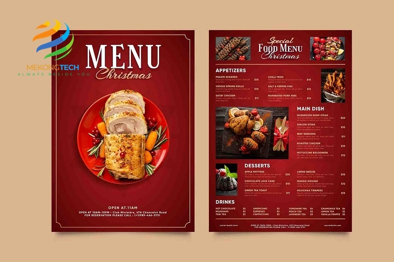 In menu giá rẻ cho nhà hàng tphcm